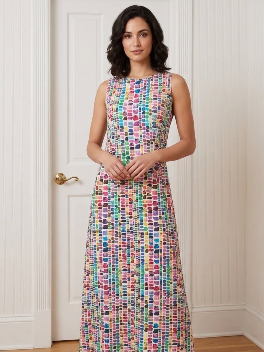 Luxury Brand French Designer Feraud Paris Sheath Midi Dress